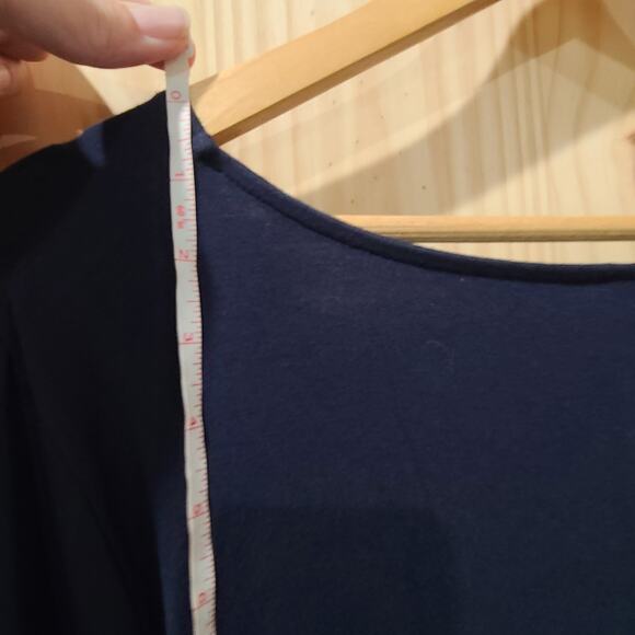 NWT Old Navy Fit Flare Twist Front Cut Out Long Sleeve Maxi Dress Blue Size XL - Picture 4 of 11